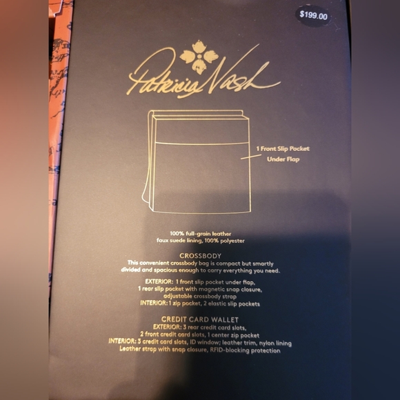 Patricia Nash NIB MESSENGER BAG AND WALLET - Picture 10 of 10